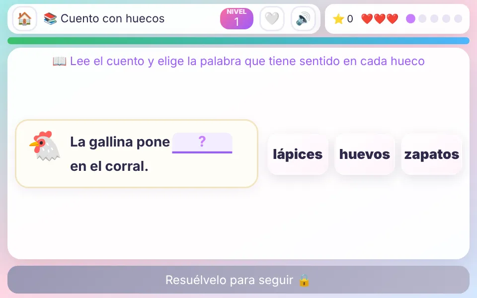 Captura de Cuento con huecos