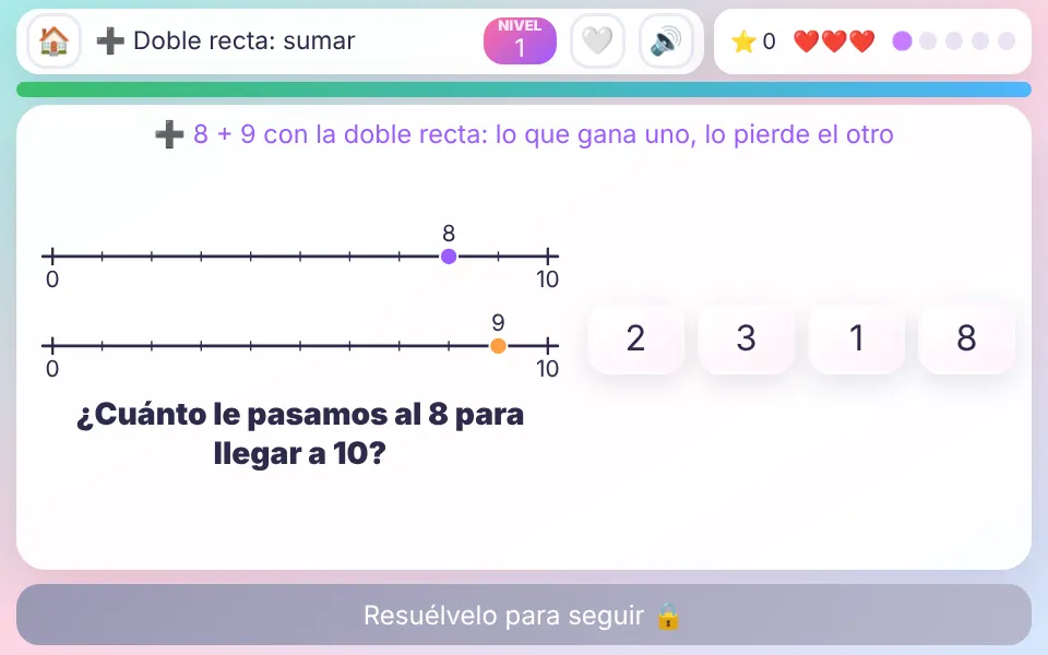 Screenshot of Double Line: Adding