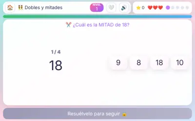Dobles y mitades