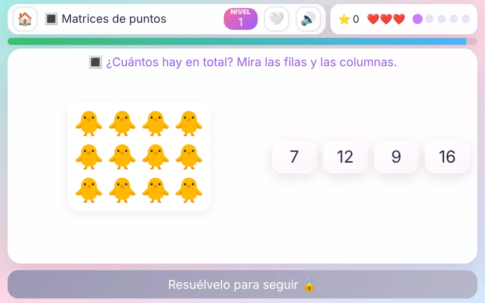 Screenshot of Dot Arrays